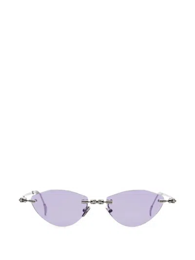 Kuboraum Geometric-frame Sunglasses In Silver