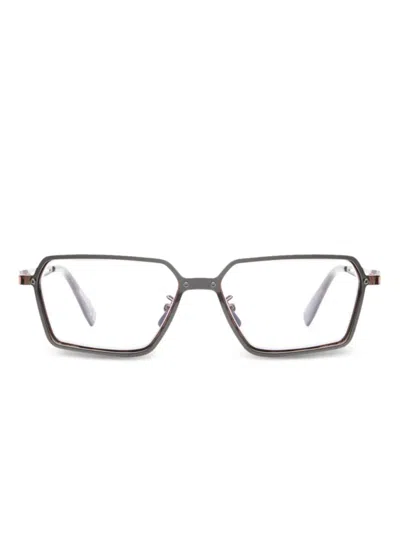 Kuboraum H15 Brille Mit Geometrischem Gestell In Silver