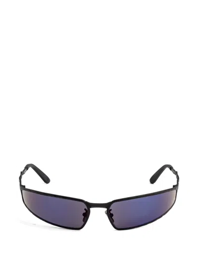 Kuboraum H34 Geometric-frame Sunglasses In Blue
