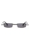 Kuboraum H41 Rectangle-frame Sunglasses In Grau
