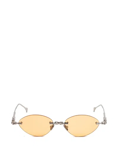 Kuboraum H65 Rimless Cat-eye Sunglasses In Yellow