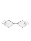 Kuboraum H80 Geometric-frame Sunglasses In Silver