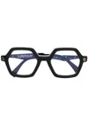 Kuboraum Hexagonal-frame Eyeglasses In Schwarz