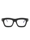 Kuboraum J2 Square-frame Glasses In Black