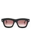 Kuboraum J2 Square-frame Sunglasses In Schwarz
