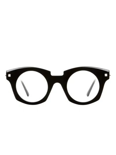Kuboraum J6 Round-frame Glasses In Black