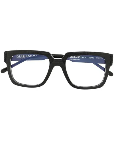 Kuboraum K3 Rectangle Frame Glasses In Black