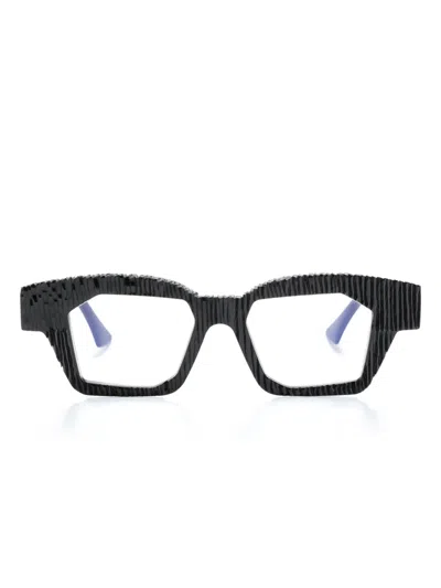 Kuboraum K36 Rectangle-frame Glasses In Black