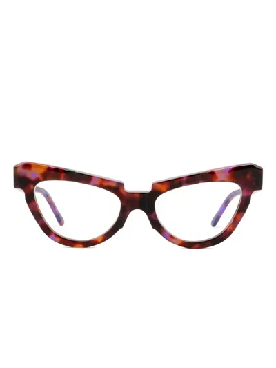 Kuboraum K39 Tortoiseshell Cat-eye Glasses In Purple