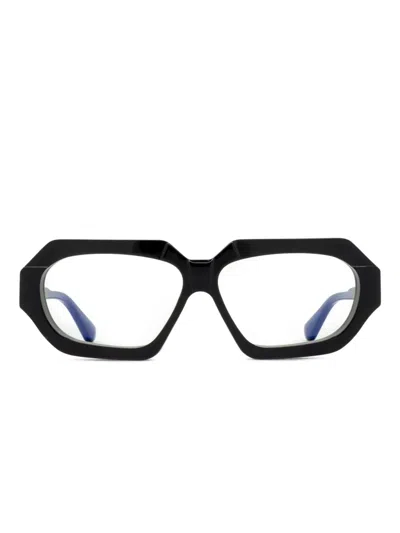 Kuboraum K42 Geometric-frame Glasses In Black