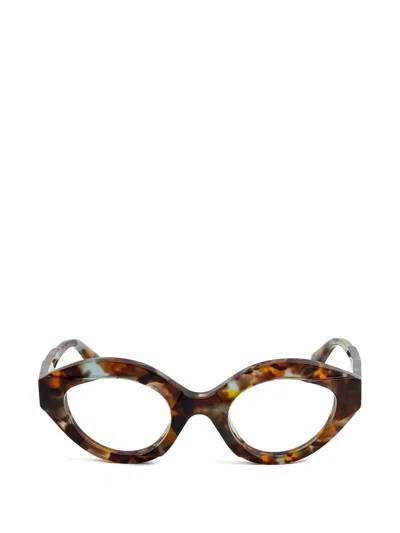 Kuboraum K44 Cat-eye Frame Glasses In Brown