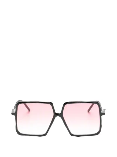 Kuboraum L12 Geometric-frame Sunglasses In Red