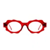 Kuboraum Mask G7 Ruby Transparent Ruby Red Acetate Mask Sunglasses In Multi