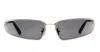 Kuboraum Mask H34 Sm - Silver Matt Sunglasses In Black