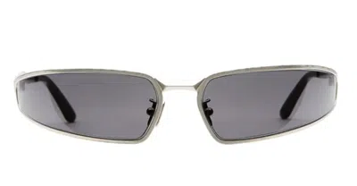 Kuboraum Mask H34 Sm - Silver Matt Sunglasses In Black