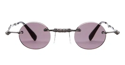 Kuboraum Mask H42 - Black Sunglasses In Metallic