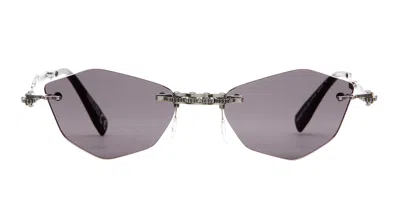 Kuboraum Mask H48 - Black Sunglasses In Metallic