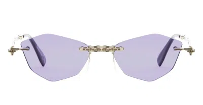 Kuboraum Mask H48 Lg - Light Gold Sunglasses