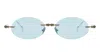 Kuboraum Mask H62 Lg - Light Gold Sunglasses In Blue