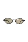 Kuboraum Mask J70 Rh In Gun Metal/ Light Brown