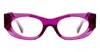 Kuboraum Mask K62 Fu / Transparent Fuchsia Rx Glasses In Purple