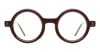Kuboraum Mask P1 Dr - Bordeaux Rx Glasses In Brown