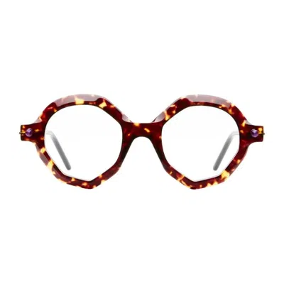 Kuboraum Mask P18 Tortoise Acetate Mask Optical Frame In Brown
