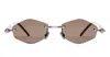 Kuboraum Mask P60 Gm Bt - Gunmetal Sunglasses In Metallic