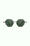 Kuboraum Mask P74 Bar In Black Matte / Artichoke / Black Shine/ Green Lens