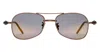 Kuboraum Mask P75 Bzb - Bronze Sunglasses In Gold