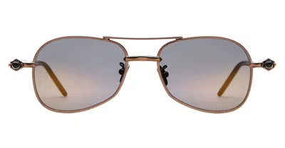 Kuboraum Mask P75 Bzb - Bronze Sunglasses In Gold
