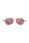 Kuboraum Mask P75 Gdm In Gold/ Pink Lens