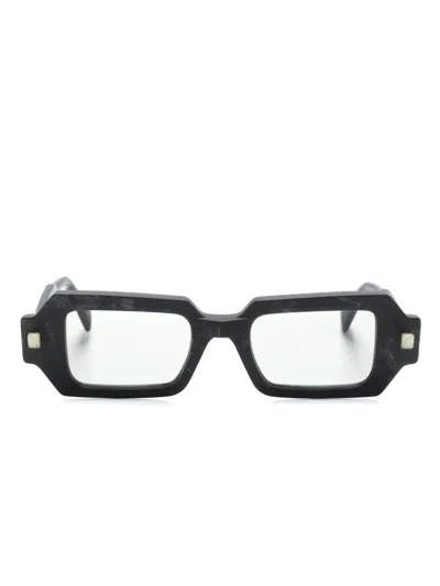 Kuboraum Mask Q9 Rectangle-frame Sunglasses In Black