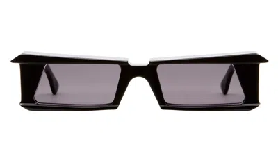 Kuboraum Mask X21 - Black Shine Cut Sunglasses