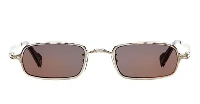 Kuboraum Mask Z18 Lg - Light Gold Sunglasses In Metallic