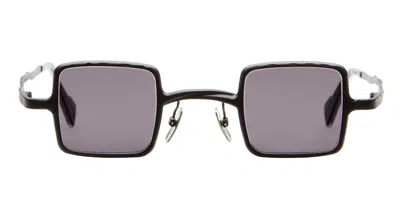 Kuboraum Mask Z21 - Black Matt Sunglasses In Silver