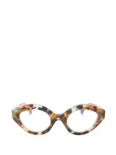 Kuboraum Maske Cat-eye Glasses In Brown