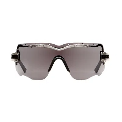 Kuboraum Maske E15 Si Darkg Black Silver Sunglasses In Nero