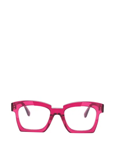 Kuboraum Maske Geometric Frame Glasses In Pink