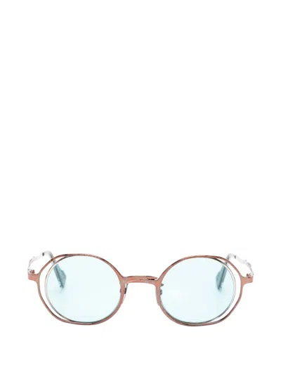 Kuboraum Maske H11 Round-frame Sunglasses In Brown