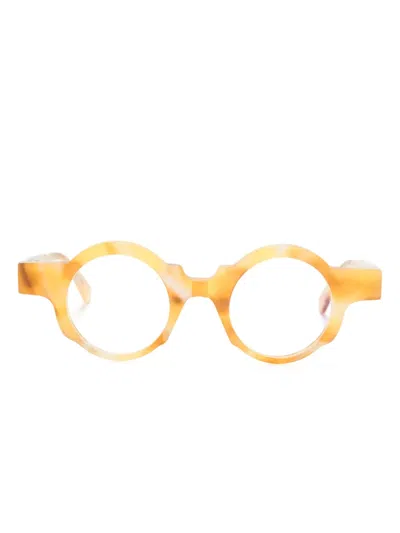 Kuboraum Maske K32 Round-frame Glasses In Nude