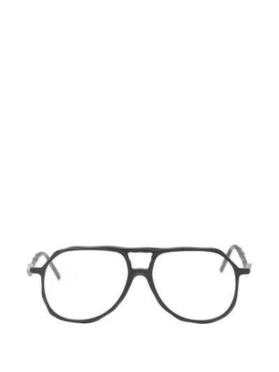 Kuboraum Maske L10 Wavy-arm Glasses In Black