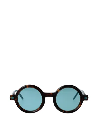 Kuboraum Maske P1 Round-frame Sunglasses In Brown