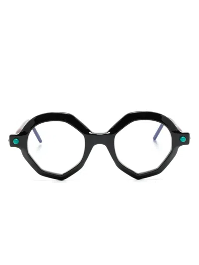 Kuboraum Maske P18 Geometric-frame Glasses In Black