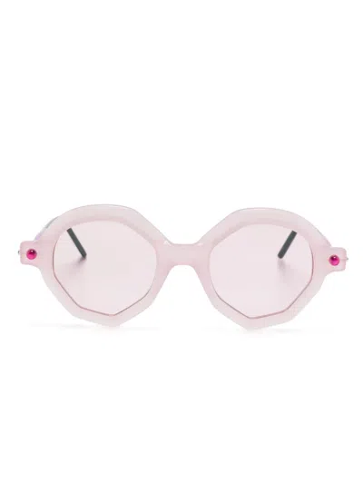 Kuboraum Maske P18 Sunglasses In 粉色