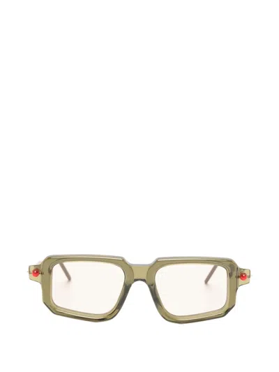 Kuboraum Maske P23 Geometric-frame Sunglasses In Yellow