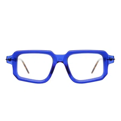 Kuboraum Maske P23 Sph Prescription Glasses Tortoise Sapphire/clear Unisex In Green