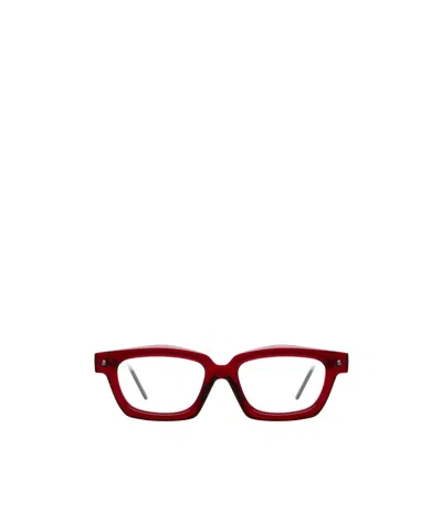 Kuboraum Maske P25 Square-frame Glasses In Burgundy