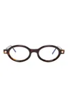 Kuboraum Maske P6 Glasses In Brown