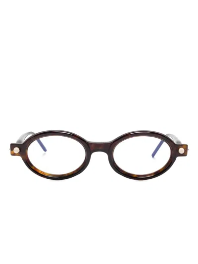 Kuboraum Maske P6 Glasses In Brown